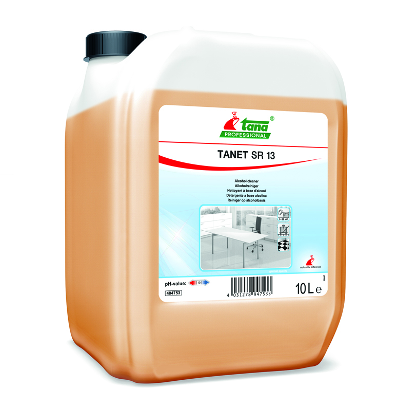 Detergent pentru suprafete pe baza de alcool 10L, Tanet SR 13, Tana Professional