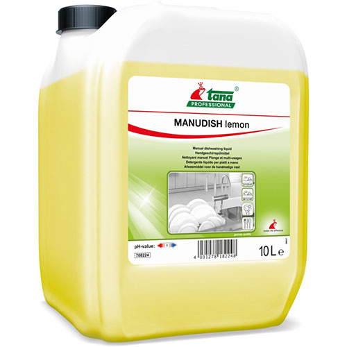 Detergent manual de vase lichid, 10L, Manudish Lemon, Tana Professional