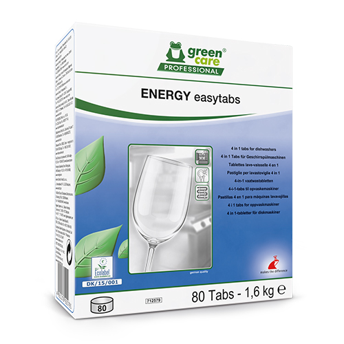 Energy Easytabs - Tablete ecologice pentru masina de spalat vase, 80 tablete/cutie
