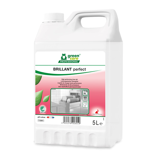 Agent ecologic pentru clatire vesela si pahare 5L, Brillant Perfect, Tana Professional