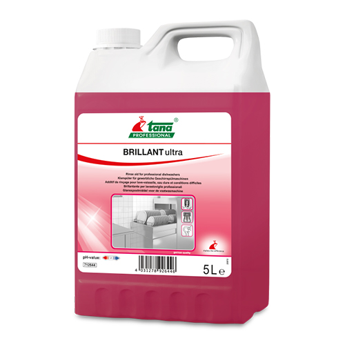 Agent pentru clatire vesela si pahare, 5L, Brillant Ultra, Tana Professional