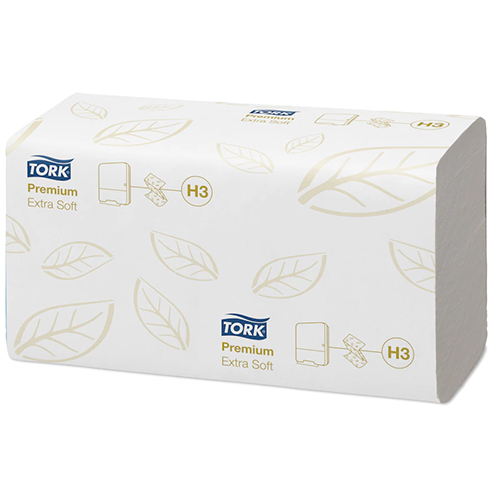 Prosoape de maini din hartie, pliate in V Extra Soft Singlefold , Tork