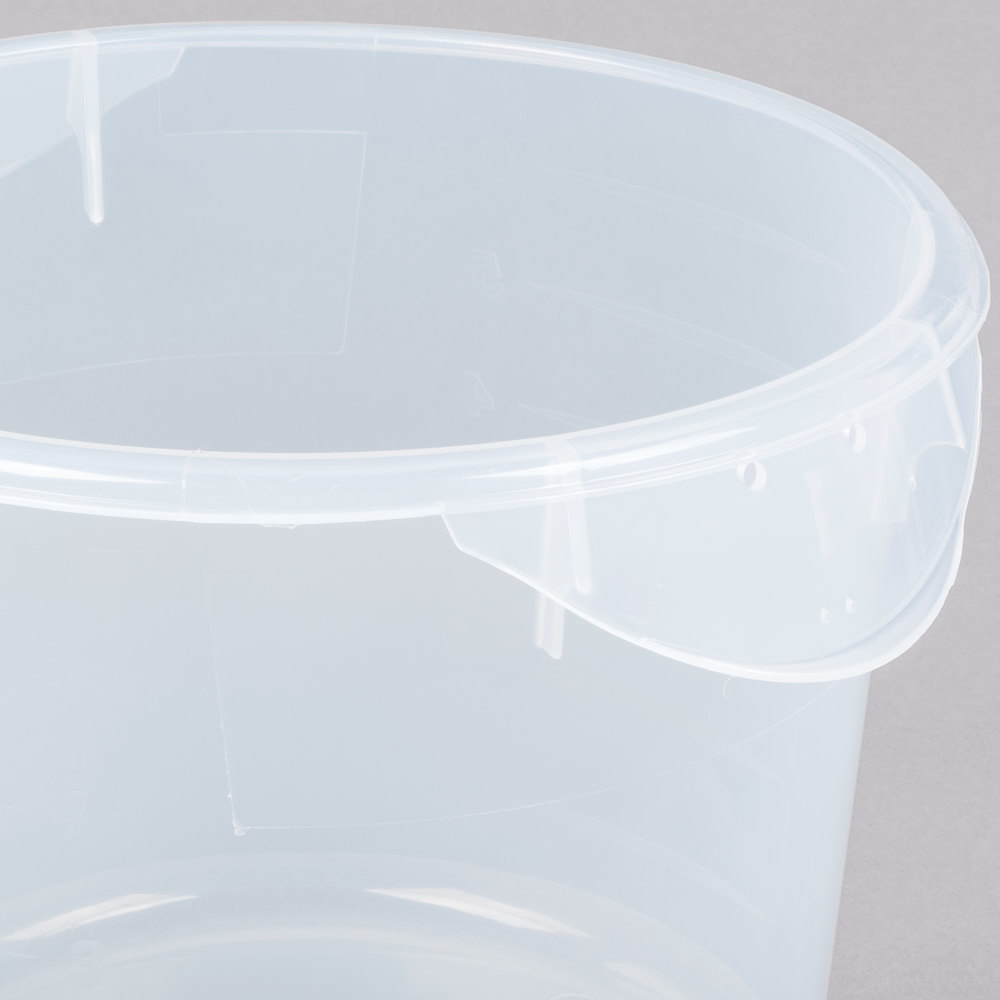 Cutie depozitare alimente rotunda 5.7 L, transparenta, Rubbermaid