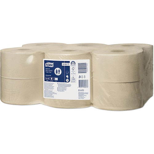Hartie igienica Natural Advanced, rola mini jumbo, Tork