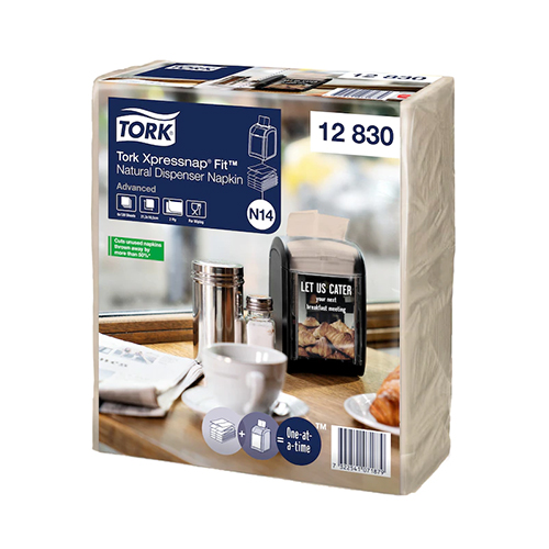 Servetele de masa pentru dispenser Tork Xpressnap Fit, natural, Tork
