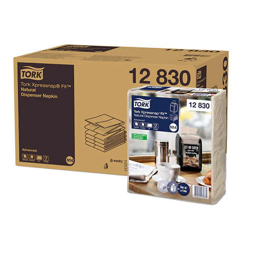 Servetele de masa pentru dispenser Tork Xpressnap Fit, natural, Tork