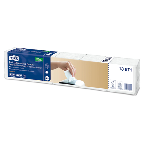 Servetele de masa pentru dispenser Xpressnap Snack , alb, Tork