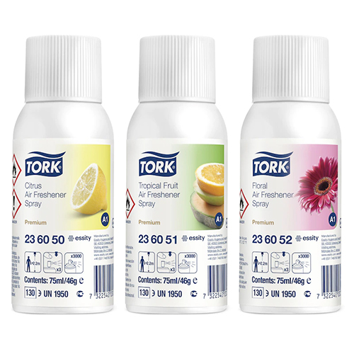 Pachet Mixt odorizante pentru dispenser Air Freshener, Citrice, Fructe, Floral, Tork