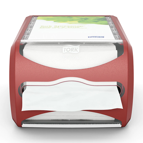 Dispenser servetele de masa Xpressnap Counter, rosu, Tork
