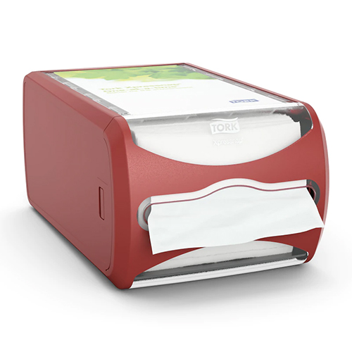 Dispenser servetele de masa Xpressnap Counter, rosu, Tork