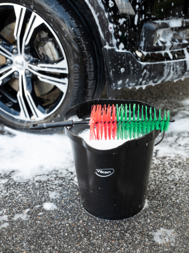 Perie jante auto Ø105 mm 425 mm, peri moi, neagra, Vikan