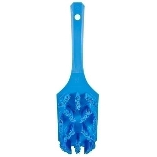 Perie UST cu maner scurt si peri duri 260 mm. Vikan, albastru