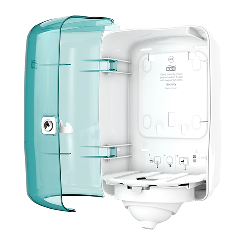 Dispenser prosoape maini rola cu derulare centrala mini Reflex, Tork, turcoaz