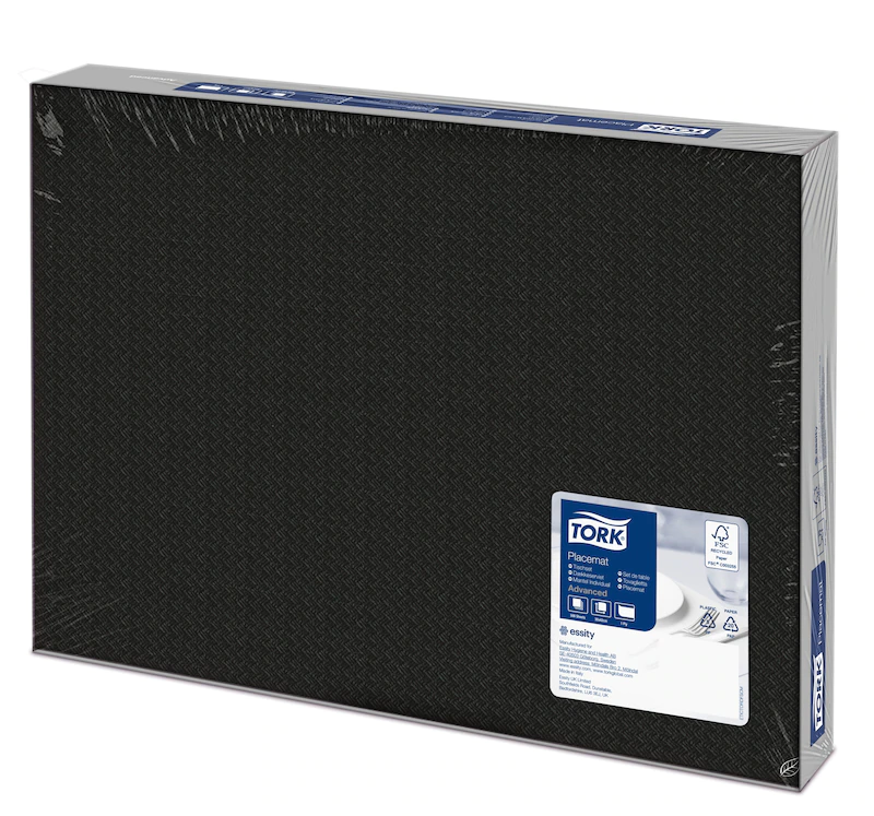Suport farfurie din hartie 42 x 30 cm, Tork, rosu negru 