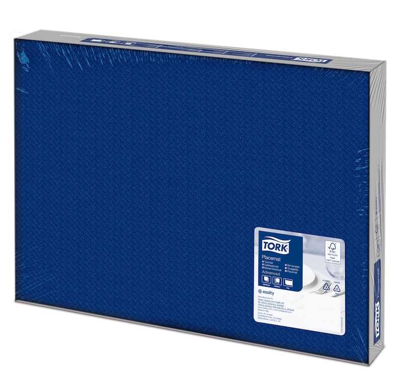 Suport farfurie din hartie 42 x 30 cm, Tork, rosu albastru 