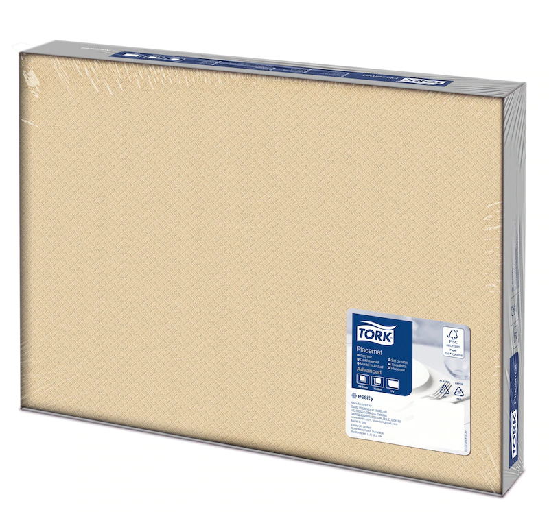 Suport farfurie din hartie 42 x 30 cm, Tork, rosu ivory 