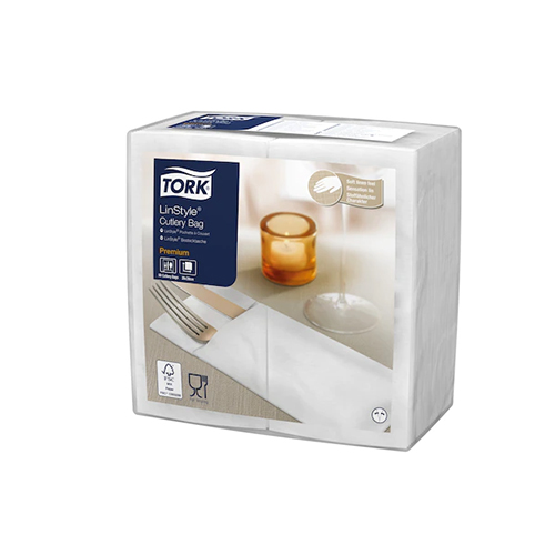 Suport tacamuri tip servetel Premium 39x39 cm, Tork, alb