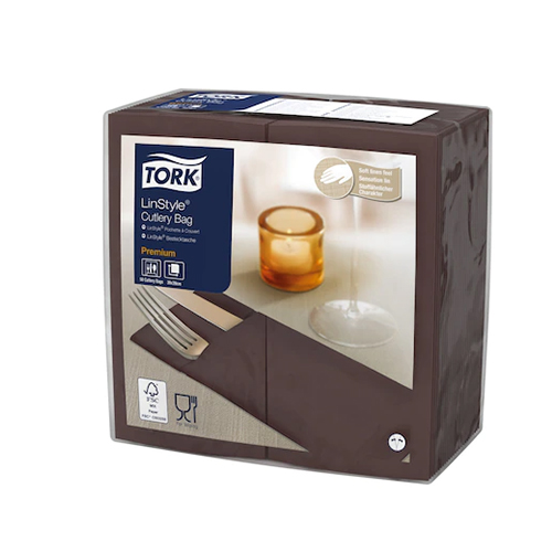 Suport tacamuri tip servetel Premium 39x39 cm, Tork, alb maro 
