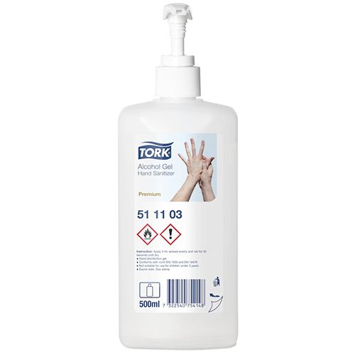Gel igienizant pe baza de alcool, 500 ml, Tork