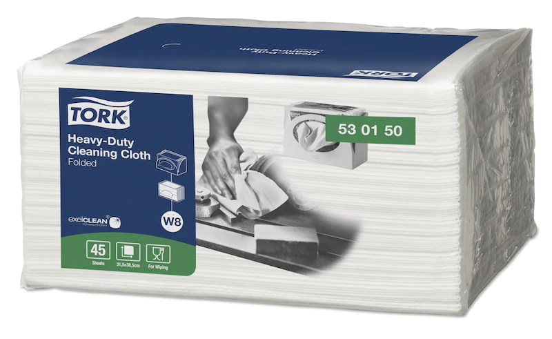 Lavete multifunctionale pliate pentru stergeri, Tork Heavy-Duty Small Pack