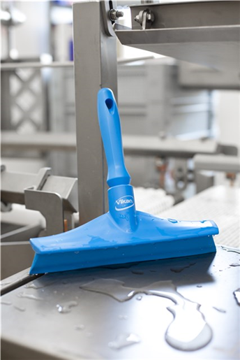 Racleta Ultra Hygiene cu maner mic 245 mm, Vikan, albastru