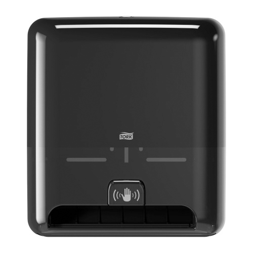 Dispenser prosoape maini rola autocut cu senzor, Tork, alb negru 