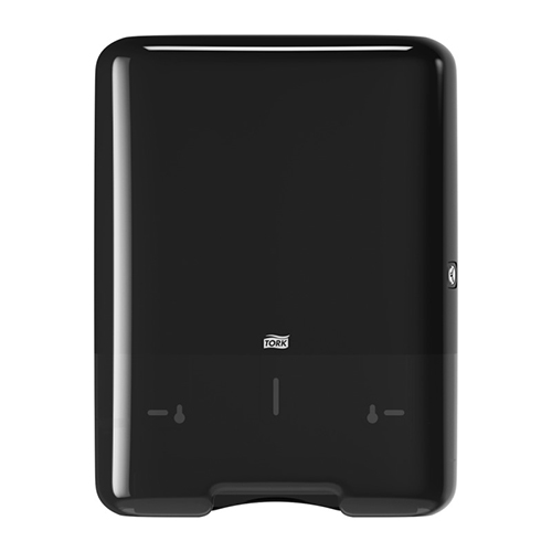 Dispenser prosoape maini pliate in V, Tork Singlefold, negru