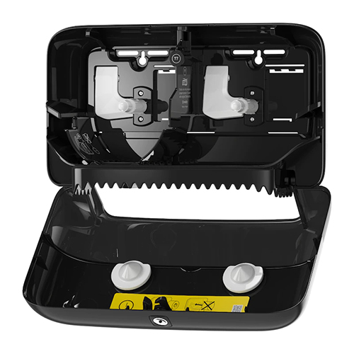 Dispenser hartie igienica rola medie compacta, negru, Tork Coreless