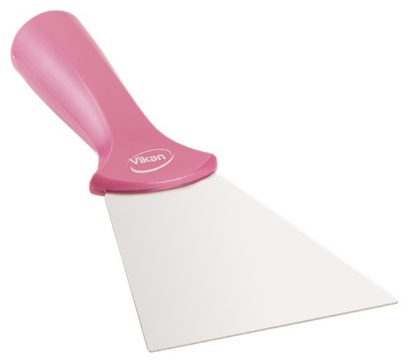 Scraper lamela inox cu filet 100 mm, Vikan, roz