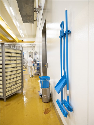 Suport perete Hygienic Hi-Flex 3-5 produse 420 mm, Vikan