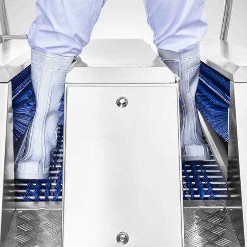 Statie igienizare incaltaminte Boot-Star II, inox, Mohn