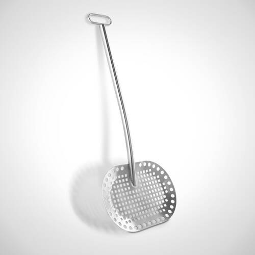 Spatula ovala cu gauri 420 x 280, inox, Mohn