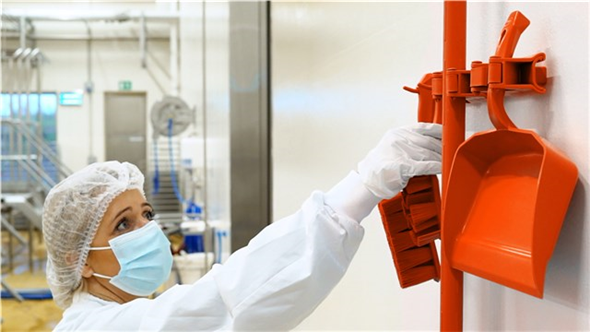 Suport perete Hygienic Hi-Flex 3-5 produse 420 mm, Vikan