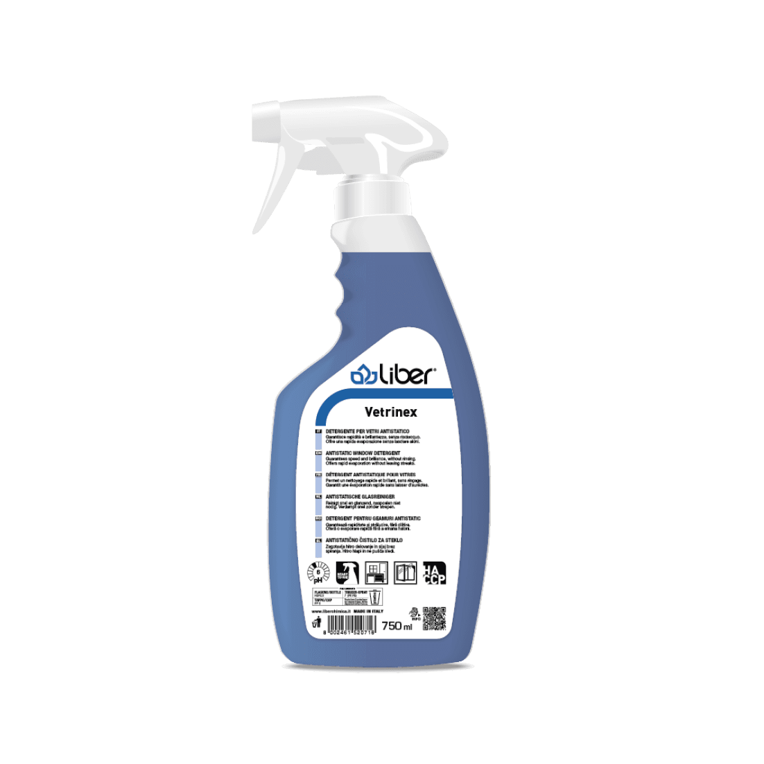 Detergent pentru geamuri si suprafete vitrate, Vetrinex, Liber