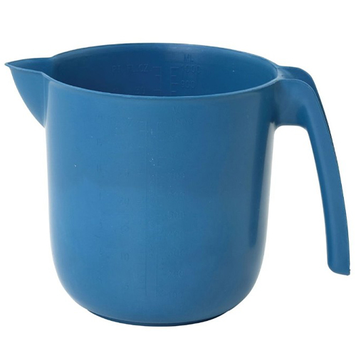 Cana gradata metal detectabila, 2000 ml, albastru, Detectamet