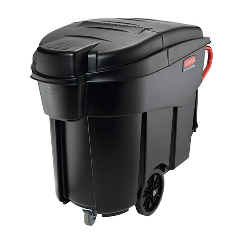 Capac pentru colector deseuri mobil Mega Brute 450 L, negru, Rubbermaid