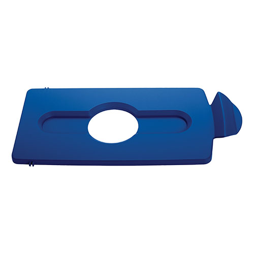 SJRS - Capac deseuri sticla/doza, Rubbermaid albastru 