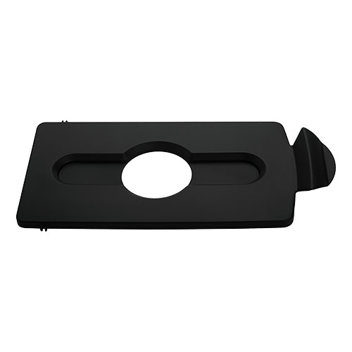 SJRS - Capac deseuri sticla/doza, Rubbermaid negru 