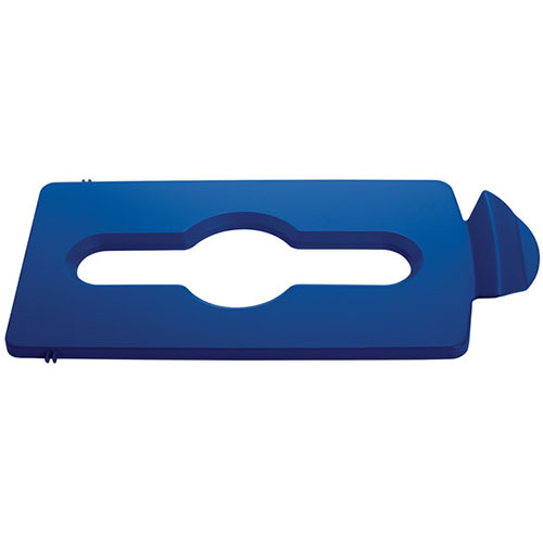 SJRS - Capac deseuri mixte, Rubbermaid albastru 