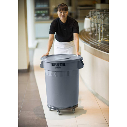 Carucior containere Brute 113.4 kg negru, Rubbermaid