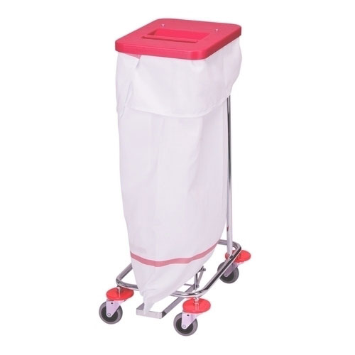 Carucior colectare lenjerie Meditrans single, Vermop, rosu
