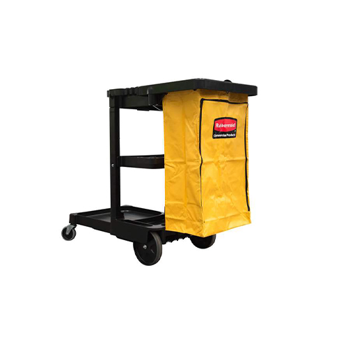Carucior curatenie cu sac Janitor si doua roti pivotante, Rubbermaid
