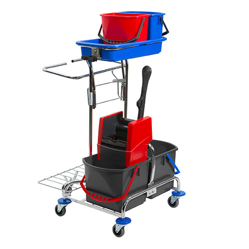 Carucior curatenie Varietta Plus 2, cromat, Vermop