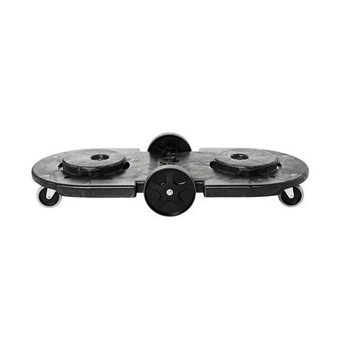 Carucior dublu pentru containere Brute, negru, Rubbermaid