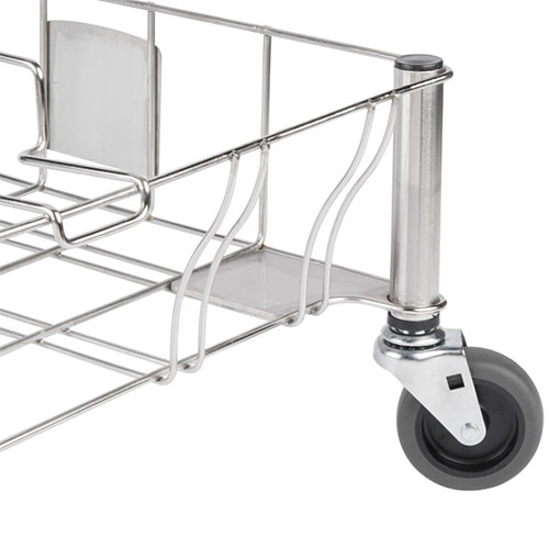 Carucior inox Slim Jim Double (dublu), Rubbermaid