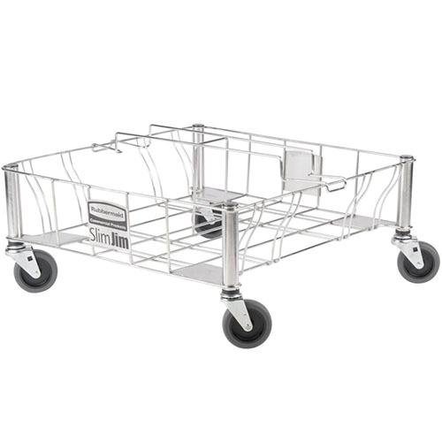 Carucior inox Slim Jim Double (dublu), Rubbermaid
