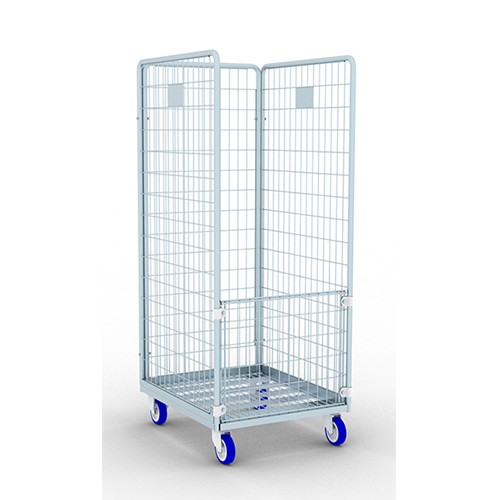 Carucior transport lenjerie pentru spalatorie textila cu 3 laturi, 50 x 100 mm T25, Picchi