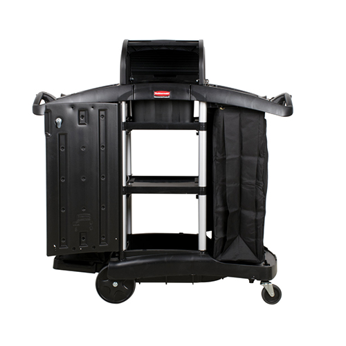 Carucior hotelier - securitate ridicata, negru, Rubbermaid