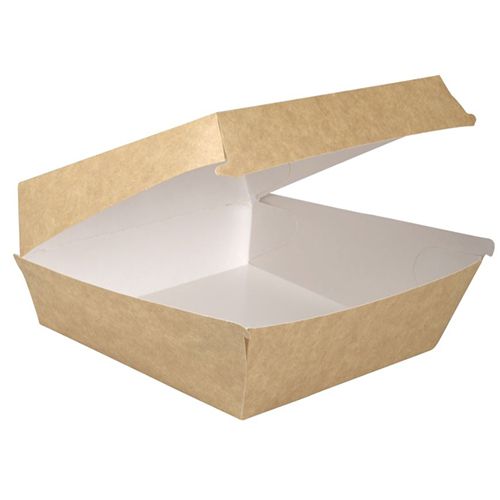 Caserola biodegradabila pentru burger 19 x 19 x 8.2 cm, Abena