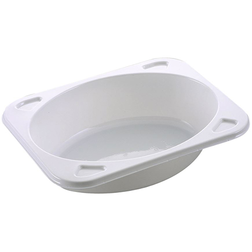 Caserola meniu termosudabila, 1 compartiment, 395 ml, alb, Abena